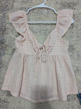 Light Pink Babydoll Top
